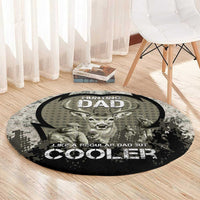 Deer Hunting Fathers Day Round Carpet Best Dad Ever