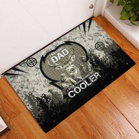 Deer Hunting Fathers Day Rubber Doormat Best Dad Ever