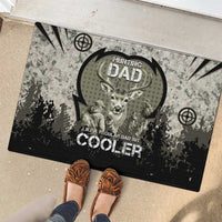 Deer Hunting Fathers Day Rubber Doormat Best Dad Ever