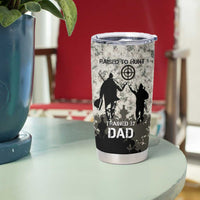 Deer Hunting Fathers Day Tumbler Cup Best Dad Ever