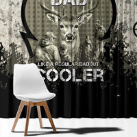 Deer Hunting Fathers Day Window Curtain Best Dad Ever
