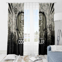 Deer Hunting Fathers Day Window Curtain Best Dad Ever