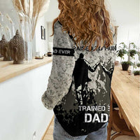 Deer Hunting Fathers Day Women Casual Shirt Best Dad Ever