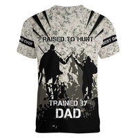 Deer Hunting Fathers Day Women V-Neck T-Shirt Best Dad Ever