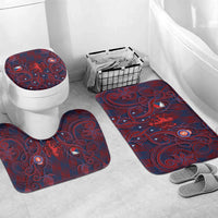 Czech Republic Football Bathroom Set Art Nouveau Patterns With National Lion