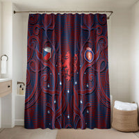 Czech Republic Football Bathroom Set Art Nouveau Patterns With National Lion