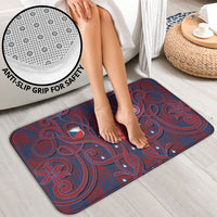 Czech Republic Football Bathroom Set Art Nouveau Patterns With National Lion