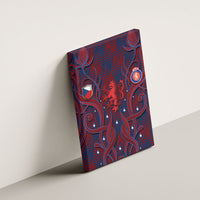 Czech Republic Football Canvas Wall Art Art Nouveau Patterns With National Lion