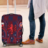 Czech Republic Football Luggage Cover Art Nouveau Patterns With National Lion
