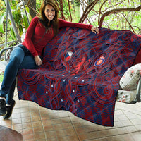 Czech Republic Football Quilt Art Nouveau Patterns With National Lion