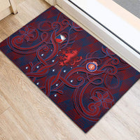 Czech Republic Football Rubber Doormat Art Nouveau Patterns With National Lion
