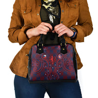 Czech Republic Football Shoulder Handbag Art Nouveau Patterns With National Lion