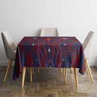 Czech Republic Football Tablecloth Art Nouveau Patterns With National Lion