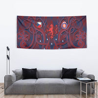 Czech Republic Football Tapestry Art Nouveau Patterns With National Lion