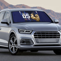 Custom France Football Auto Sun Shade Gallic Rooster Luxury Sport Style