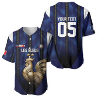 Custom France Football Baseball Jersey Gallic Rooster Luxury Sport Style