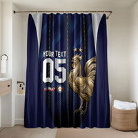 Custom France Football Bathroom Set Gallic Rooster Luxury Sport Style