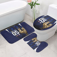 Custom France Football Bathroom Set Gallic Rooster Luxury Sport Style