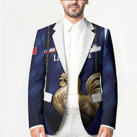 Custom France Football Blazer Gallic Rooster Luxury Sport Style