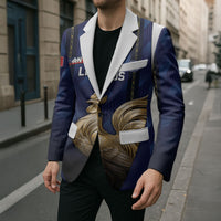 Custom France Football Blazer Gallic Rooster Luxury Sport Style