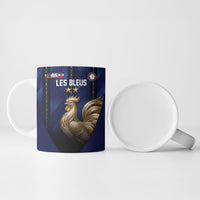 Custom France Football Ceramic Mug Gallic Rooster Luxury Sport Style