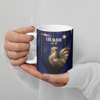 Custom France Football Ceramic Mug Gallic Rooster Luxury Sport Style