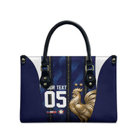 Custom France Football Leather Bag Gallic Rooster Luxury Sport Style