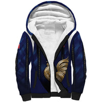 Custom France Football Sherpa Hoodie Gallic Rooster Luxury Sport Style