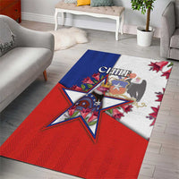 Chile Area Rug Andean Condor With Chilean Bellflower - Wonder Print Shop