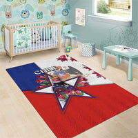 Chile Area Rug Andean Condor With Chilean Bellflower - Wonder Print Shop