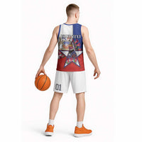 Personalized Chile Basketball Jersey Andean Condor With Chilean Bellflower - Wonder Print Shop