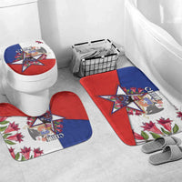Chile Bathroom Set Andean Condor With Chilean Bellflower - Wonder Print Shop