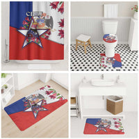 Chile Bathroom Set Andean Condor With Chilean Bellflower - Wonder Print Shop