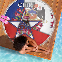 Chile Beach Blanket Andean Condor With Chilean Bellflower - Wonder Print Shop