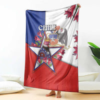 Chile Blanket Andean Condor With Chilean Bellflower - Wonder Print Shop
