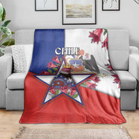 Chile Blanket Andean Condor With Chilean Bellflower - Wonder Print Shop