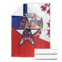 Chile Blanket Andean Condor With Chilean Bellflower - Wonder Print Shop