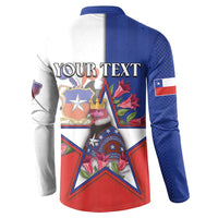 Personalized Chile Button Sweatshirt Andean Condor With Chilean Bellflower - Wonder Print Shop