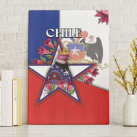Chile Canvas Wall Art Andean Condor With Chilean Bellflower - Wonder Print Shop