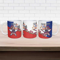 Chile Ceramic Mug Andean Condor With Chilean Bellflower - Wonder Print Shop