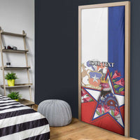 Personalized Chile Door Cover Andean Condor With Chilean Bellflower - Wonder Print Shop