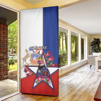 Personalized Chile Door Cover Andean Condor With Chilean Bellflower - Wonder Print Shop