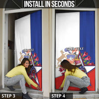 Personalized Chile Door Cover Andean Condor With Chilean Bellflower - Wonder Print Shop