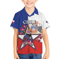 Personalized Chile Family Matching Long Sleeve Bodycon Dress and Hawaiian Shirt Andean Condor With Chilean Bellflower - Wonder Print Shop