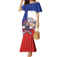 Personalized Chile Family Matching Mermaid Dress and Hawaiian Shirt Andean Condor With Chilean Bellflower - Wonder Print Shop