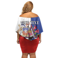 Personalized Chile Family Matching Off Shoulder Short Dress and Hawaiian Shirt Andean Condor With Chilean Bellflower - Wonder Print Shop