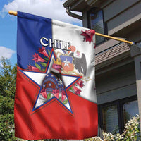 Chile Garden Flag Andean Condor With Chilean Bellflower - Wonder Print Shop