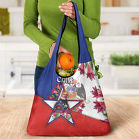 Chile Grocery Bag Andean Condor With Chilean Bellflower - Wonder Print Shop