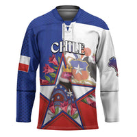 Personalized Chile Hockey Jersey Andean Condor With Chilean Bellflower - Wonder Print Shop