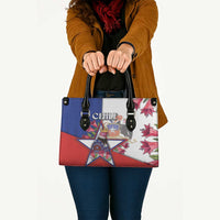 Chile Leather Bag Andean Condor With Chilean Bellflower - Wonder Print Shop